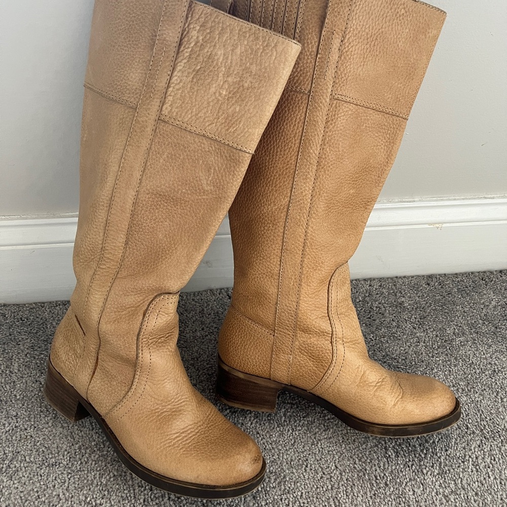Lucky Brand Light Brown Heeled Boots